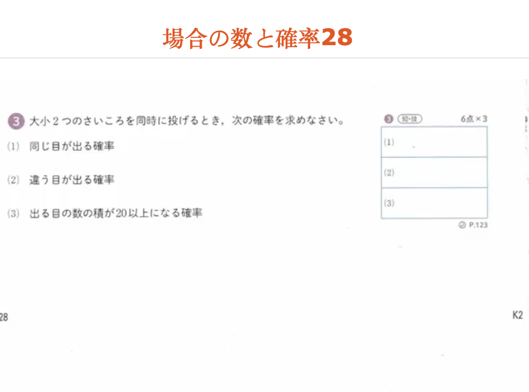 場合の数と確率28