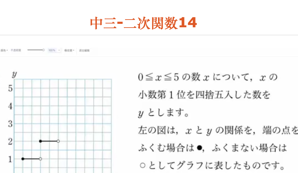 中三-二次関数14