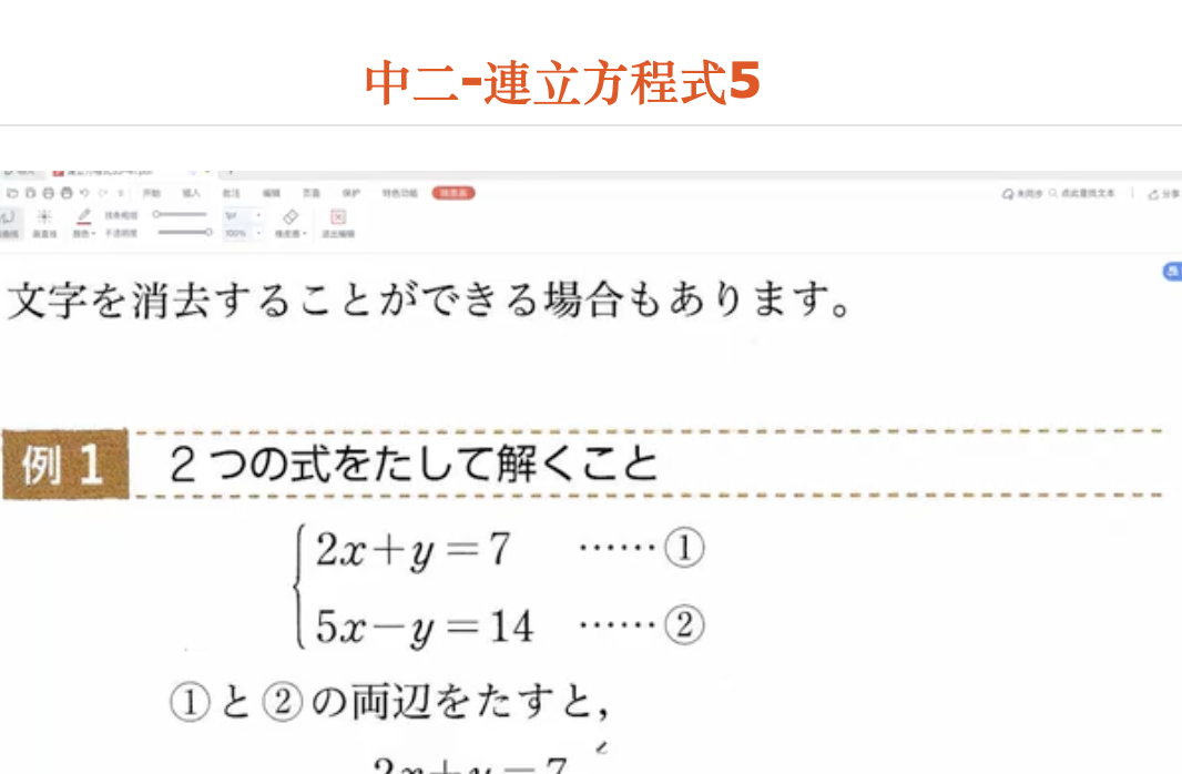 中二-連立方程式5